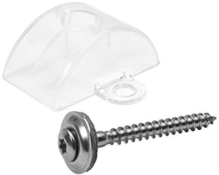 100 Abstandhalter 76/18 Sinus + Spenglerschrauben 4,5x45 TX20 EPDM 15mm A2 V2A Edelstahl zur Befestigung von Wellplatten / Welldach, Lichtplatten aus PVC, Acrylglas, Polycarbonat oder Polyester zur Stabilisierung der Verschraubung auf der Hochsicke
