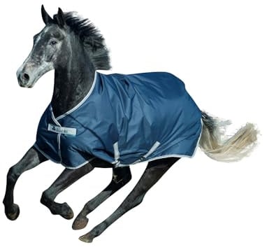 Bucas Freedom Turnout 125 Pferdedecke 150g, Navy/Silber