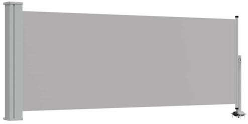 vidaXL Seitenmarkise Ausziehbar 100x300cm Grau Sichtschutz Windschutz Markise