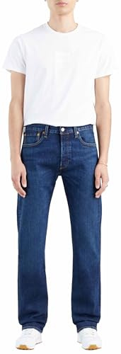 Levi's Herren Jeanshose 501 Original mit Knopfleiste, Straight Fit