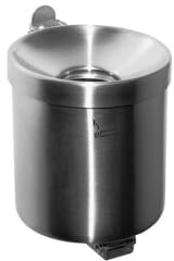 TKG Sicherheits-Wandascher mit Kippvorrichtung ø 90 mm Höhe 100 mm Edelstahl