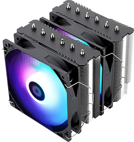 Thermalright Peerless Assassin 120 SE ARGB CPU-Luftkühler, 6 Heatpipes Kühler, Dual 120mm TL-C12C-S PWM Lüfter, Aluminium Kühlkörperabdeckung, AGHP, für AMD AM4/AM5 Intel 1700/1150/1151/1200