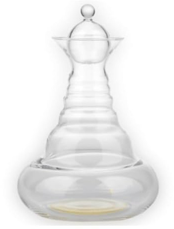 Golden Alladin Karaffe, 1,3 l, von Nature's Design, Tranparent, Gold, 28 cm