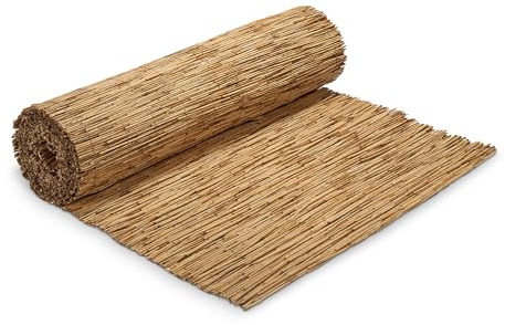 blizz-z Schilfrohrmatte 180 x 600 cm (1 Rolle) | Sichtschutz, Windschutz & Sonnenschutz für Balkon, Terrasse, Garten | Stammschutz für Bäume| Made in EU
