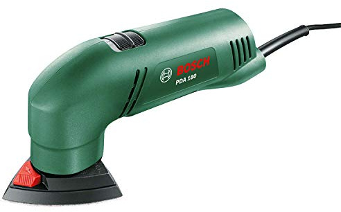 Bosch Deltaschleifer PDA 180 (180 Watt, im Karton) | Zum Schleifen von Ecken, Kanten und schwierigen Bereichen PDA 180 'Delta-Schleifmaschine