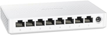 BrosTrend 8x 2.5-Gigabit Ports Ethernet Netzwerk Switch, 2.5 Gbit/s Unmanaged LAN Switch 8 Port für Home oder SOHO-Netzwerke (Lüfterlos Desktop/Wandmontage Plug-and-Play, Lifetime-Schutz) LAN Splitter