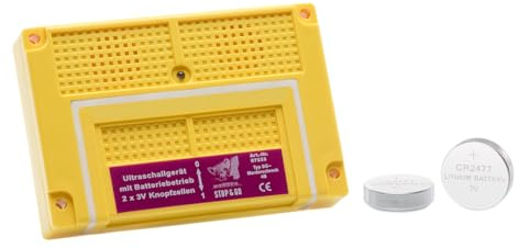 STOP&GO Marderabwehr 4B Batterie Ultraschallgerät mit Frequenzmodulation – ohne Bordnetzanschluss – superflache Slimline-Bauweise - inkl. 2 Batterien