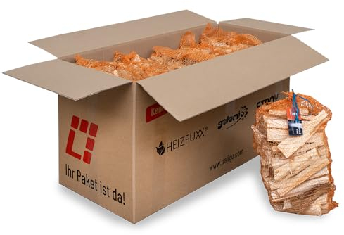 Anzündholz Blue 18cm 5dm3 x 10 Sack 50dm3 1 Paket Weichholz Anfeuerholz Anmachholz Brennholz Kaminholz Ofenholz Trocken Ofenfertig