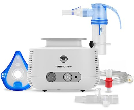 PARI BOY® Pro - Inhalationsgerät für Erwachsene und Kinder ab 4 Jahren | inkl. PARI LC SPRINT Verneblerset mit PIF-Control, 2 Düsenaufsätzen, PARI PEP S System, LC Unterbrecher und Erwachsenenmaske