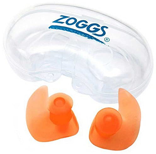 Zoggs Unisex, Jugendliche Aqua Plugz Junior Ohrstöpsel zum Schwimmen, Orange, 6-14 Jahre