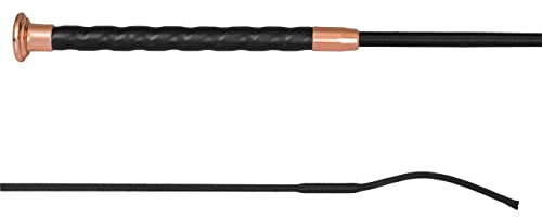 Start Reitgerte Dressur – Premium Rosegold Metallbeschläge, Rutschfester Griff, leicht & feuchtigkeitsresistent - Glossy