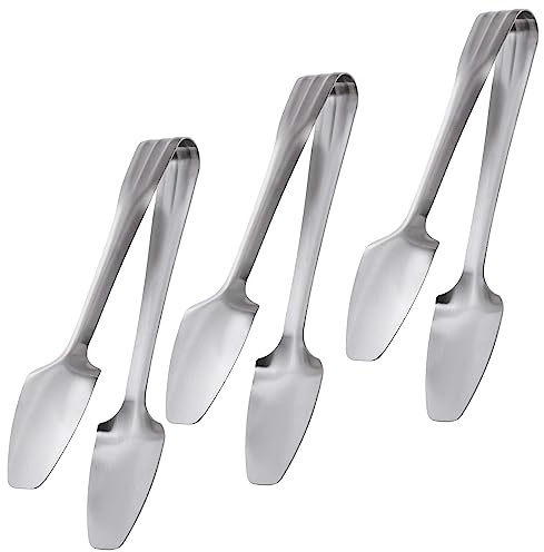 GRÄWE Buffetzange Gebäckzange Servierzange 3 Stück, Edelstahl 20 cm