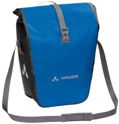 VAUDE Fahrradtasche für Gepäckträger Aqua Back Single 1 x 24 L in Blau, Hinterradtasche wasserdicht, Fahrrad Gepäckträgertasche hinten, einfache Befestigung – Made in Germany