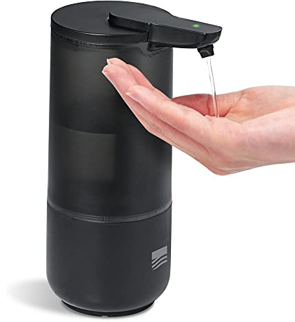 Bernstein automatischer Seifenspender SP1 mit Sensor, berührungslos, 250 ml, Schutzklasse IPX6, Dosierautomatik, Seifenspender schwarz