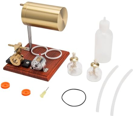 TechnixLabz Mini Dampfmaschine Generator, Schaukel Typ Retrol Metall Dampfmaschine Modell, Bildungs-und Hobby-Geschenk