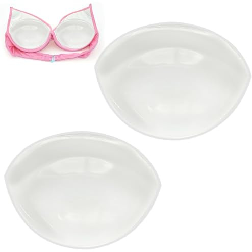 ORUZA 1 Paar Silikon-BH-Einlagen Rutschfeste Push-Up-BH-Pads, Wiederverwendbare BH Polster Einlagen aus Silikon für BHs, Bikini, Badeanzüge, Strumpfhalter, Kleider, Farblos