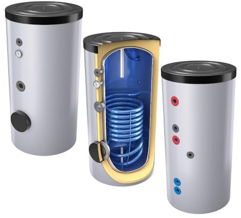 500 L Warmwasserspeicher mit 1 Wärmetauscher inkl. Isolierung