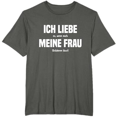 T-Shirt Skifahren - Ski Skifahrer Geschenk Schi Spruch T-Shirt