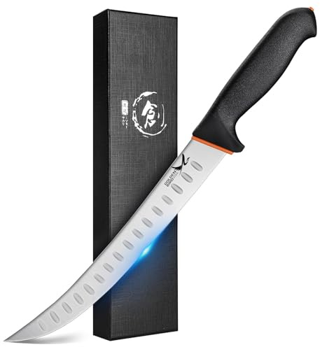 Golden Bird Metzgermesser profi, 26cm Fleischermesser Scharf | Schlachtmesser mit Ergonomisches Griff, Grillmesser Schinkenmesser Tranchiermesser für Fleisch und BBQ- Geschenke