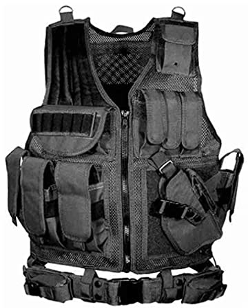 Tactical Area The Army Fan Airsoft Ultraleichte, verstellbare Taktische Weste der Elite-Serie, für Outdoor-Camping, Jagd, Angeln und Air GunWar-Spiele zum Wandern.