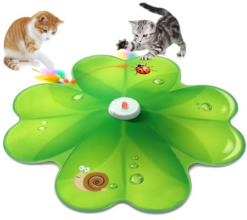 FEELNEEDY Katzenspielzeug, Spielzeug für Indoor, Whack a Mole Motion | Versteckspielzeug für Kätzchen, Elektronisches Katzen Spielzeug für Übungen