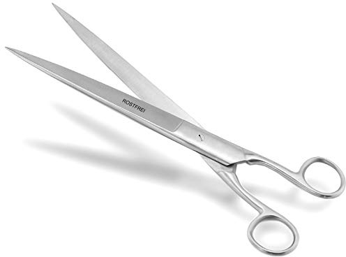 Papierschere Bastelschere Universal Schere Edelstahl Rostfrei 23 cm | Büroschere mit gerader scharfen Schnittfläche und Spitze für präzise Schnitte bei Ihrer Arbeit oder Freizeit