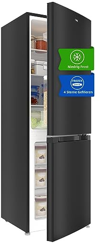 CHIQ Kühlschrank mit Gefrierfach 157L, Kühl-Gefrierkombination leise, Low-frost, 144 cm Hoch, 47 cm Breit, Kühlkapazität: 109L | Gefrierkapazität: 48L, for Eigentumswohnungen FBM157L42