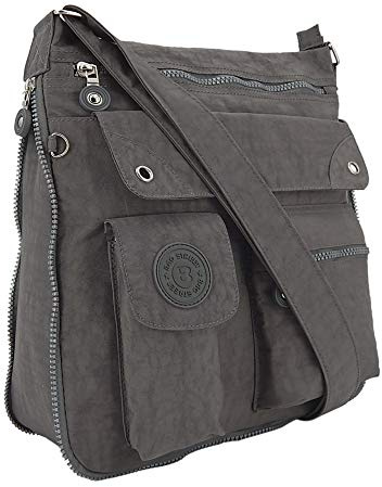 ekavale - leichte Damen-Umhängetasche - Praktische Crossbody-Handtasche - mit vielen fächern - Schultertasche wasserabweisende Damentasche