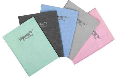 ilbay's Hochsaugfähige Reinigungstücher [5er Pack] – Streifenfreie Reinigung ohne Reinigungsmittel für Auto, Küche, Bad und mehr – Putztuch – Geschirrtuch 40x60 cm aus Microfaser