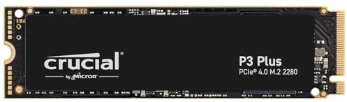 Crucial P3 Plus SSD 1TB M.2 PCIe Gen4 NVMe Interne SSD, 5.000 MB/s Lesen, 3.600 MB/s Schreiben, Laptop und Desktop kompatibel, Solid State Drive Festplatte - CT1000P3PSSD801