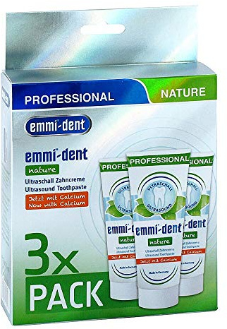 EMMI-DENT Ultraschall Zahncreme nature Set 3 St