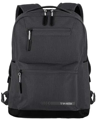 Travelite Handgepäck Rucksack KICK OFF, 40 cm, 17 Liter, Tagesrucksack | Laptop Rucksack bis 13 Zoll, Reiserucksack, Schulrucksack, Arbeitsrucksack für Damen, Herren & Teenager, klein & leicht