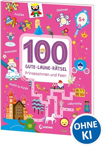 100 Gute-Laune-Rätsel - Prinzessinnen und Feen: Lernspiele für Kinder ab 5 Jahre