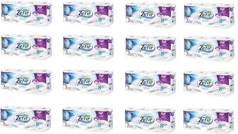 Livette 128 Rollen Toilettenpapier 157 Blatt, Klopapier, WC-Papier 3 lagig DELUXE Weiß