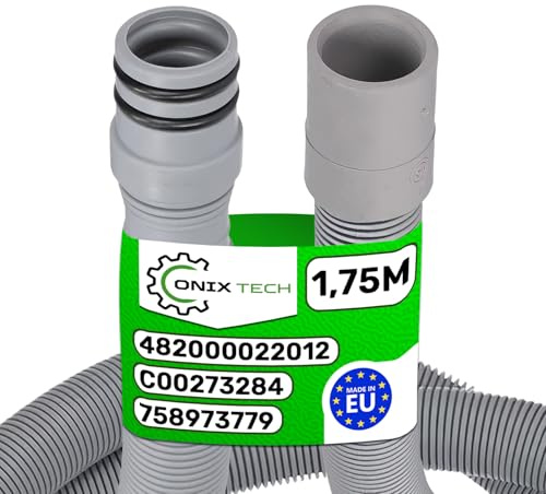 Ablaufschlauch Spülmaschine 1,75m Ø 20/21-25/27 mm C00273284 für Whirlpool | 758973779 für Smeg - MADE IN EU - ONIX TECH