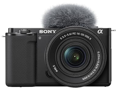 Sony ZV-E10K Systemkamera (APS-C) mit 16-50 mm f/3,5-5,6 II Power Zoom Kit-Objektiv – dreh- und schwenkbarer Bildschirm, Echtzeit-Augenautofokus, ideal für Vlogger & Einsteiger