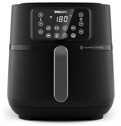 Philips Airfryer XXL 5000 Serie HD9285/90 Heißluftfritteuse Schwarz 7,2L 1,4kg 16-in-1 App-Steuerung