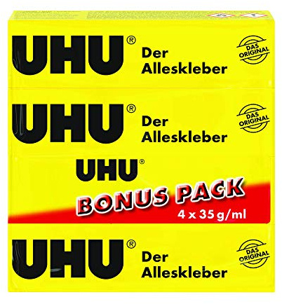 UHU Der Alleskleber BONUSPACK, Tuben 4x35g