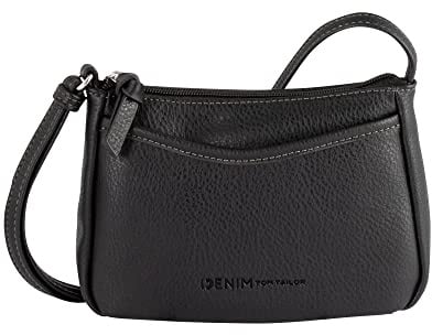 TOM TAILOR Denim Cilia Damen Umhängetasche Crossbody Bag Klein Schwarz
