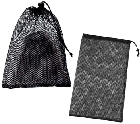 TSUOUKL2 Stück Kordelzug Netzbeutel, Netzbeutel Nylon-Netztaschen mit Kordelzug Golfballtasche Tragbare Aufbewahrungstaschen Netz-Balltasche zum Sammeln Poolspielzeug, Golfbällen und Tennis
