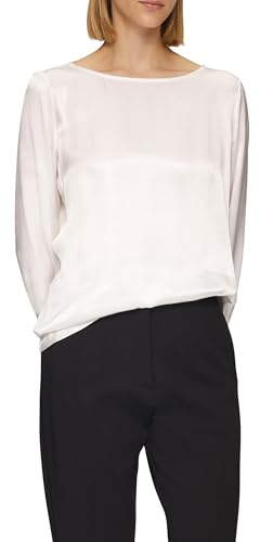 s.Oliver Damen Satiniertes Blusenshirt aus Viskose Blusenshirt Langarm (1er Pack)