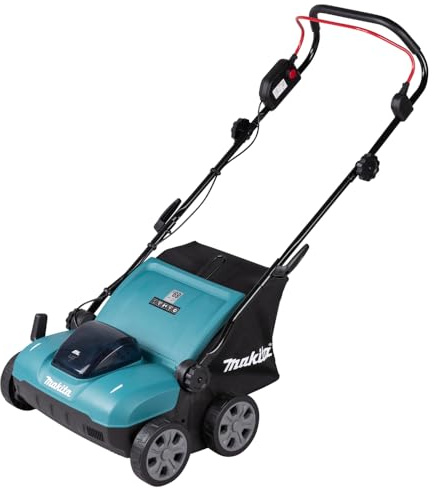Makita DUV320RT 18V Li-Ion LXT Brushless 32cm Vertikutierer komplett mit 1x 5,0Ah Akku und Ladegerät