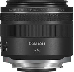 Canon RF Objektiv 35mm F1.8 MACRO IS STM, Weitwinkel-Festbrennweite mit 5-Stufen-Stabilisator für Street, Reisen & Makro | Kompatibel mit EOS R System
