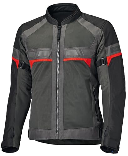 Held Tropic 4 Top Sommer Motorrad Jacke Herren - Sportliche und Luftige Mesh Sommerjacke - Leichte Motorradjacke mit Protektoren D3o Ghost Level 1 - CE Schutzklasse A, Anthrazit, Größe XL