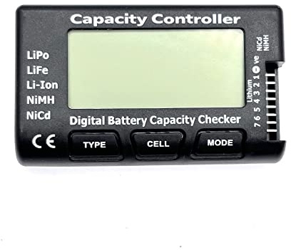 JZK Cellmeter-7 Kleiner Batteriemessgerät, Digitaler Batteriekapazitätsprüfer, Batteriespannungsprüfer für LiPo LiFe Li-Ion NiMH NiCd, LiPo Batterieprüfer