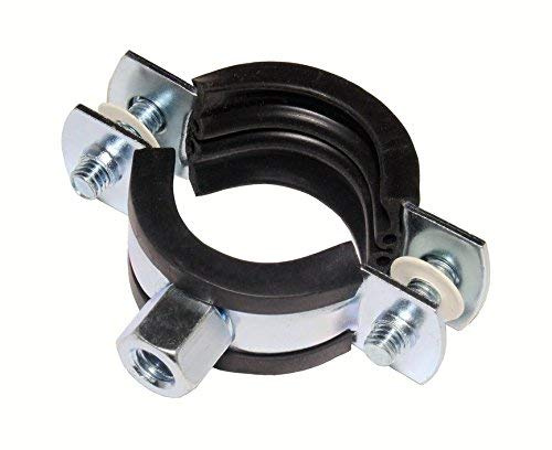10 Stück Schraubrohrschellen Rohrschelle Stahl verzinkt (26-28 mm / 3/4")
