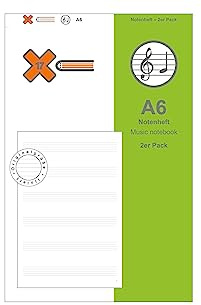 A6 Notenheft für das revolutionäre X17-Notizbuch mit auswechselbaren Heften