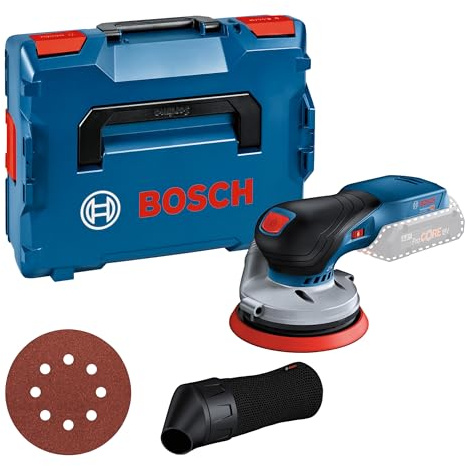 Bosch Professional 18V System Akku Exzenterschleifer GEX 18V-125 (inkl. Schleifteller (125mm), 1x Schleifpapier, Staubbeutel, L-BOXX, ohne Akku/Ladegerät)