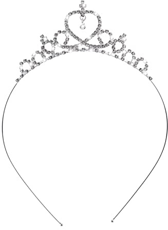 WLLHYF Silber Prinzessin Krone Kristall Schärpe Tiara Strass Stirnband Haarschmuck für Geburtstag Weihnachten Dekoration Frauen Mädchen Braut Hochzeit Haarbänder Schmuck (Silber)