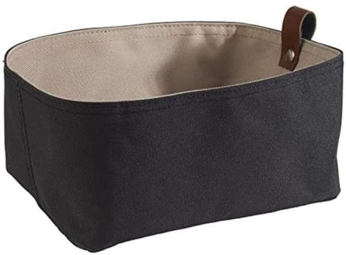 APS Brottasche aus Kunstfaser, 24,0 x 16,0 cm, Beige/Dunkelgrau | Brotkorb; wiederverwendbar; vielseitige Nutzung für bspw. Obst oder Cerealien; 15606; Eckig 24 x 16 cm